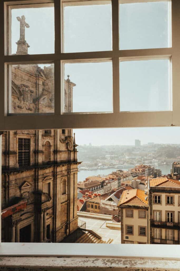 Porto, Portugal view from a window