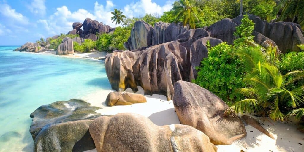 tropical island of Seychelles, easy countries to move to from the United States