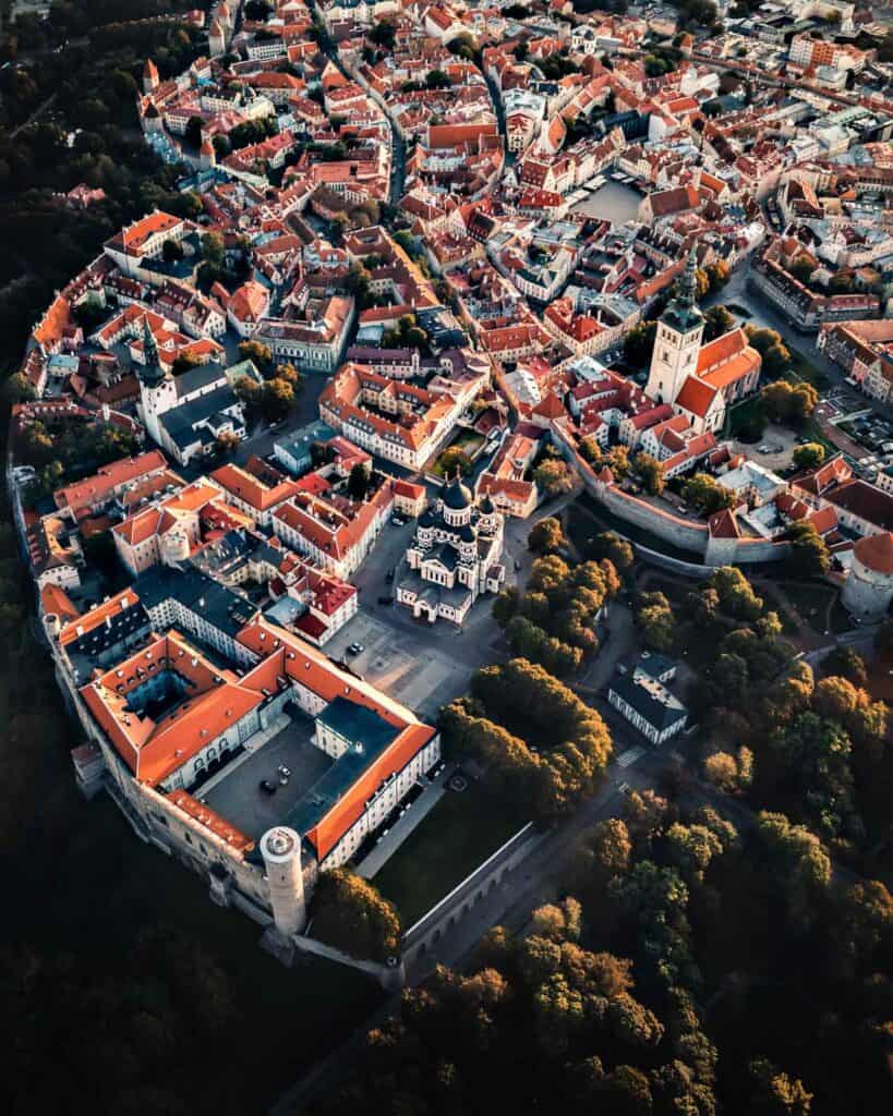 Talinn, Estonia from above