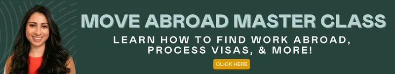 Learn how to find work abroad, process visas, & more!