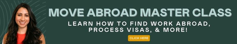 learn how to find work abroad, process visas, & more