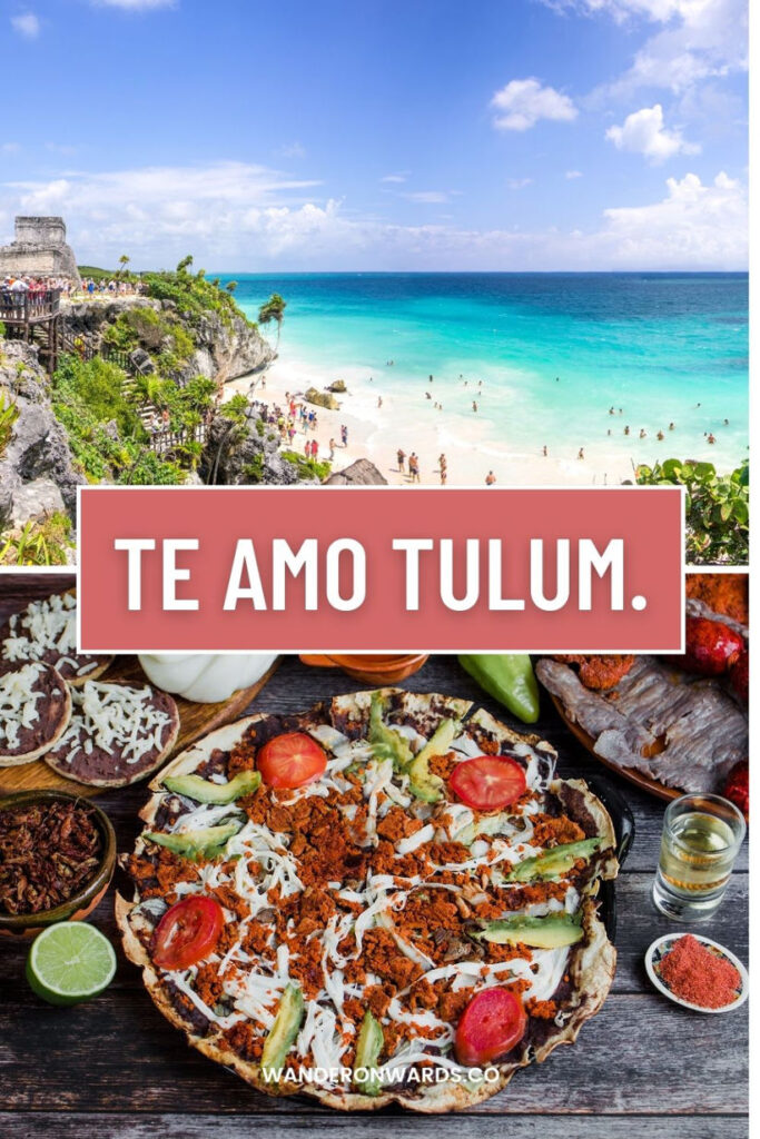 text says "te amo tulum."