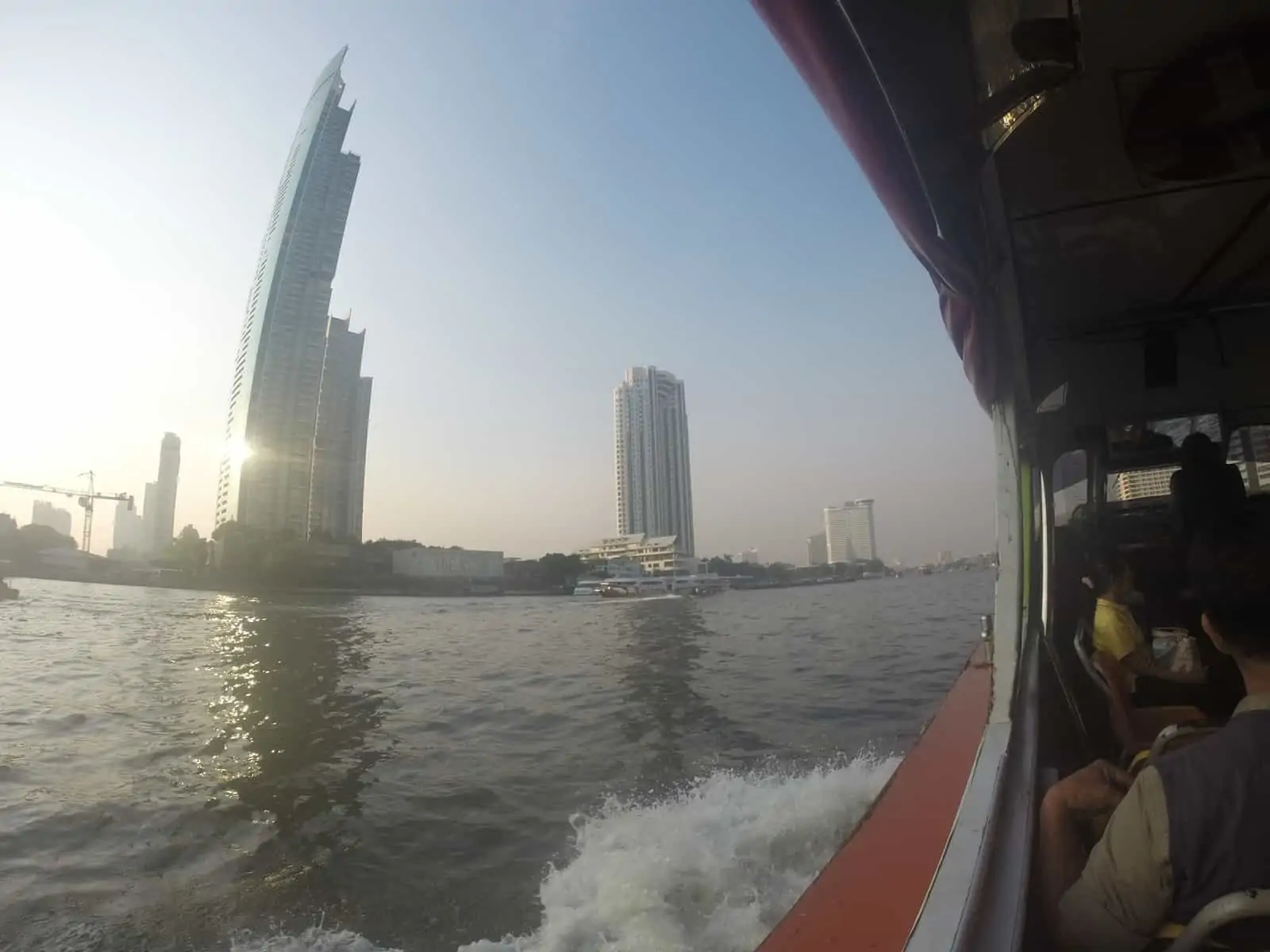 a local boat in Bangkok